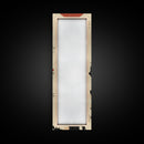 Blackbird Perched On A Branch Under The Red Sun In Japanese Style Ukiyo-e Art Framed Canvas Print Skinny Art Tall Art