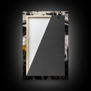 Black and White Bull, bull and bear art, rustic wall art, farmhouse art, moody art, framed canvas print, above couch art, gift idea for him