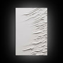 Triptych Framed Canvas Print Wall Art Set of 3 White Textured Effect Abstract Prints Modern Minimalist Wall Art Neutral Decor Impasto Effect