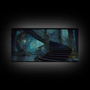 Fantasy Staircase, Framed Canvas Print, Stair Way to Beyond