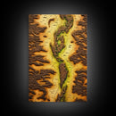 Abstract Wall Decor, Yellow Abstract Art, Geography Wall Art, Map Wall Art, Wall Decor, Canvas Print, Wall Art, Framed Canvas