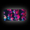 Abstract Flowers Wall Decor, Floral Wall Art, Nature Print, Panoramic Wall Decor, Canvas Print, Wall Art, Framed Canvas Art