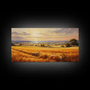 Wheat Wall Art, Countryside Wall Art, Wheat Field, Panoramic Art, Wall Art, Canvas Art, Landscape Art, Landscape Print, Camper Wall Decor