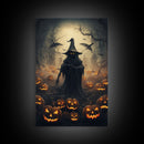 Halloween Art Print, Dark Fantasy Art, Dark Wall Art, Spooky Decor, Goth Decor, Canvas Print, Wall Art, Vertical Print, Creepy Wall Art