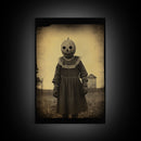Creepy Wall Art, Horror Home Decor, Scary Wall Art, Spooky Halloween Canvas Print, Wall Art, Vertical Print, Home Decor, Wall Decor
