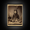 Spooky Room Decor, Gothic Wall Decor, Horror Art, Dark Fantasy, Occult Art, Canvas Print, Wall Art, Vertical Print, Home Decor, Wall Decor