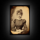 Victorian Portrait, Victorian Photos, Antique Photograph, Canvas Print, Wall Art, Vertical Print, Victorian Print, Victorian Home Decor