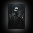 Macabre Decor, Framed Canvas Print, Halloween Wall Art, The Haunted Opera Singer, Dark Academia, Gothic Halloween Decor