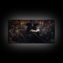The Witch, Framed Canvas Print, Halloween Decor, Witch Painting, Horror Prints, Goth Art, Witchy Decor, Halloween Wall Art