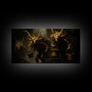 The Wendigos, Demonic Art, Framed Canvas Print, Halloween Decor, Halloween Art Print, Gothic Victorian Oil Painting, Halloween Print