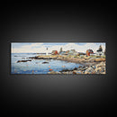 Maine Art Framed Canvas Print - Modern High-Quality Gicle Artwork, Eco Friendly and Durable - Framed Canvas Perfect for Gifts and Home Decor