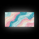 Retro 90s Style Wall Art, Bedroom Wall Decor, Aesthetic Decor, Vaporwave Wall Art, Pastel Shades Painting