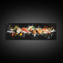 Sushi Wall Art - Framed Canvas Print - Kitchen Wall Art - Kitchen Decor - Original Painting - Restaurant Wall Art - Wabi Sabi Minimalist Art