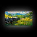Hadrian's Wall Canvas Print, Roman Art, Framed Art, Roman Painting, England History Wall Art