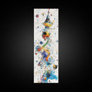 Whimsical Tower Painting Canvas Print Colorful Fun Art Vertical Wall Art Unique Gift Idea Playful Whimsical Art for Living Room