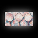 Magnifying Glasses Canvas Print Light Pink Wall Art Whimsical Art Coastal Wall Art Cottagecore Decor Rustic Artwork Gift Idea