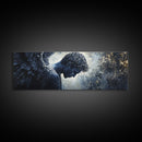 Serene Angel Framed Canvas Print Dark Angels Wall Art Moody Painting Elegant Bedroom Art Goddess Inspired Original Living Room Decor