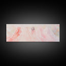 Bridal Veil Light Pink Wall Art Framed Canvas Print Horizontal Wedding Rustic Decor Extra Wide Artwork Bedroom Art