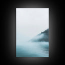 Misty Waters, Lake Tahoe Art, Moody Art, Coastal Landscape, Nautical Wall Art, Wabi Sabi Art, Minimalist Art, Canvas Print