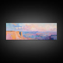 Grand Canyon Painting Canvas Print Desert Landscape Wall Art Southwest Home Decor Pastel Earth Tone Artwork Living Room or Office Accent