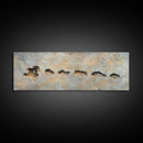 Rustic Fossil Texture Framed Canvas Print Earthy Neutral Wall Art, Modern Abstract Rock Art, Unique Office or Living Room Decor