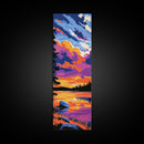 Majestic Sky View, Canvas Print, Dramatic Sunset Clouds, Vibrant Nature Art, Dreamy Home Decor, Colorful Landscape, Relaxing Wall Art