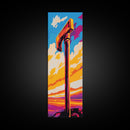 Towering Hammer Sunset, Framed Canvas Print, Fantasy Artwork, Bold Abstract Decor, Dramatic Home Accent, Unique Wall Art, Gift Idea