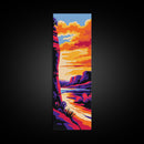 Grand Canyon, River View, Sunset Painting, Canvas Print, Western Landscape, Earthy Tones, Living Room Art, Southwest Home Aesthetic