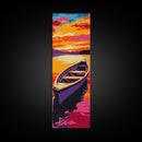 Mountain View, Abstract Wall Art, Sunset Canvas Print, Fall Home Decor, Modern Landscape Painting, Living Room Wall Art