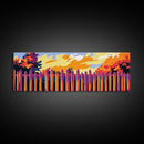 Picket Fence, Autumn Trees, Canvas Print, Cozy Fall Art, Warm Wall Decor, Rustic Landscape, Living Room Art, Country Farmhouse Decor