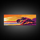 Giant Lobster Art, Surreal Ocean Scene, Coastal Wall Decor, Beach Home Accent, Sea Life Artwork, Dining Room Art, Canvas Print