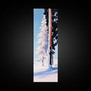 Snowy Pines, Winter Wonderland, Frosty Forest Scene, Seasonal Wall Art, Cozy Cabin Decor, Holiday Aesthetic, Canvas Print