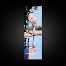 Cherry Blossom Reflection, Peaceful Nature Scene, Pastel Wall Art, Canvas Print, Bedroom Decor, Elegant Minimalist Art, Zen Aesthetic