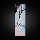 Coastal Branch, Ocean View, Blue Sky, Canvas Print, Modern Wall Art, Beach House Decor, Minimalist Painting, Living Room Art, Gift