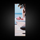 Ocean Breeze, Coastal Tranquility, Beach House Aesthetic, Canvas Print, Soft Pastel Colors, Modern Wall Art, Relaxing Home Decor
