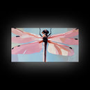 Dragonfly Art, Nature Wall Decor, Boho Insect Artwork, Minimalist Dragonfly Print, Botanical Aesthetic, Modern Canvas Print
