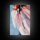 Butterfly Wing, Macro Art, Pastel Colors, Elegant Nature, Botanical Aesthetic, Canvas Print, Living Room Wall Art, Feminine Decor