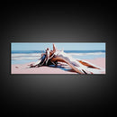 Beach Driftwood, Coastal Art, Seaside Wall Decor, Nature Painting, Canvas Print, Living Room Wall Art, Modern Beach House Art