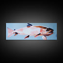 Vibrant Fish, Abstract Art, Ocean Lover Decor, Modern Coastal Home, Colorful Wall Art, Canvas Print, Unique Nautical Aesthetic