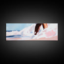 Ocean Splash Painting, Coastal Wave Print, Minimalist Beach Art, Soft Pastel Seascape, Large Canvas Print, Boho Home Decor, Bedroom Art