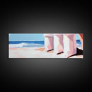 Seascape Painting, Minimalist Beach Art, Coastal Breeze Print, Nautical Theme Decor, Ocean Lover Gift, Canvas Print