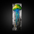 Jellyfish Art, Ocean Life, Colorful Abstract, Underwater Decor, Canvas Print, Modern Wall Art, Coastal Home, Living Room Art