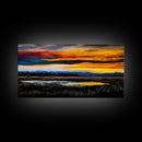 Vibrant Sunset, Bold Colors, Canvas Print, Nature Wall Art, Colorful Home Decor, Living Room Wall Art, Scenic Landscape, Fall Wall Art