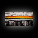 Dramatic Sunset, Abstract Horizon, Vibrant Colorful Art, Bold Nature Wall Art, Southwest Painting, Large Statement Art, Canvas Print