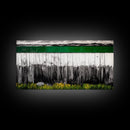Rustic Fence, Green Landscape, Modern Country Art, Black and White with Color, Nature Inspired, Farmhouse Decor, Serene View, Canvas Print