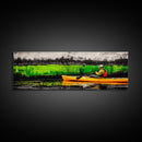 Kayak Adventure, Outdoor Canvas Print, River Wall Art, Nature Inspired, Sports Decor, Modern Home Art, Living Room Canvas Print