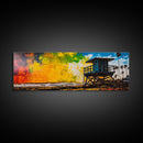 Lifeguard Tower, Coastal Beach Art, Sunset Painting, Vibrant Wall Art, Framed Canvas Print, Large Wall Art, Living Room Decor, Modern Art