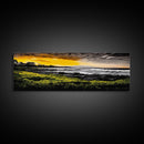 Sunset Coast, Ocean Wall Art, Seascape Print, Framed Canvas Print, Coastal Decor, Modern Art, Beach House, Nature Wall Art