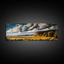 Dramatic Cliffs, Western Landscape, Bold Sky Art, Rustic Decor, Large Landscape Print, Wilderness Wall Art, Framed Canvas Print, Office Art