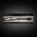 Monochrome, Ocean Waves, Black and White, Canvas Print, Dramatic Seascape, Modern Wall Art, Bedroom Decor, Large Wall Art, Minimalist Art